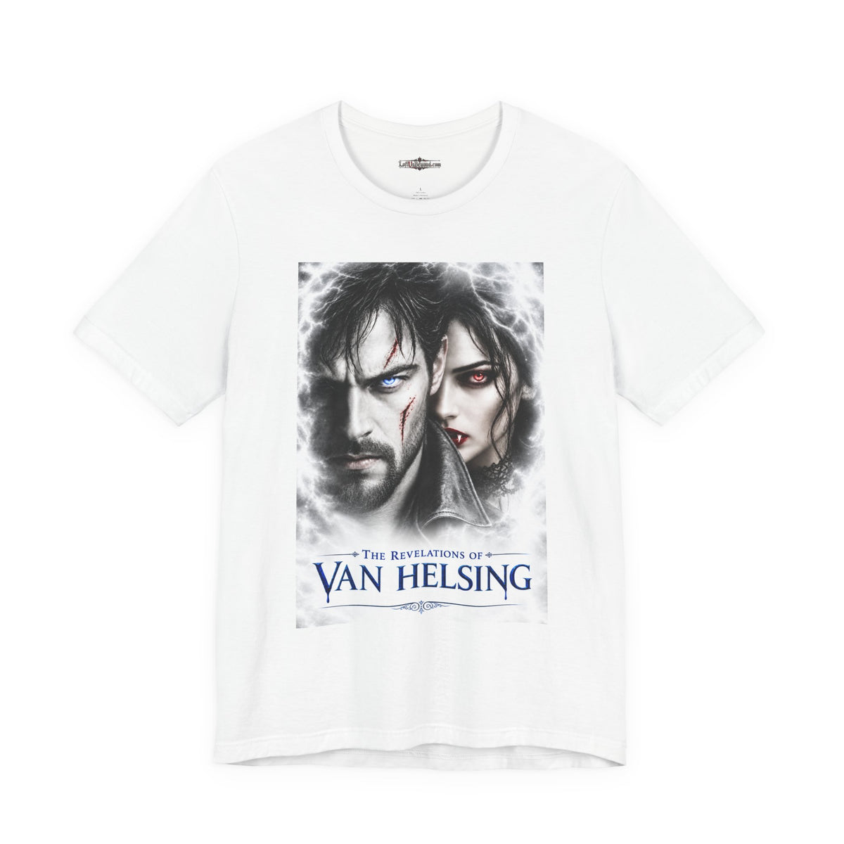 The Revelations of Van Helsing White Graphic Tee - The Legendary Folklore Chronicles official product