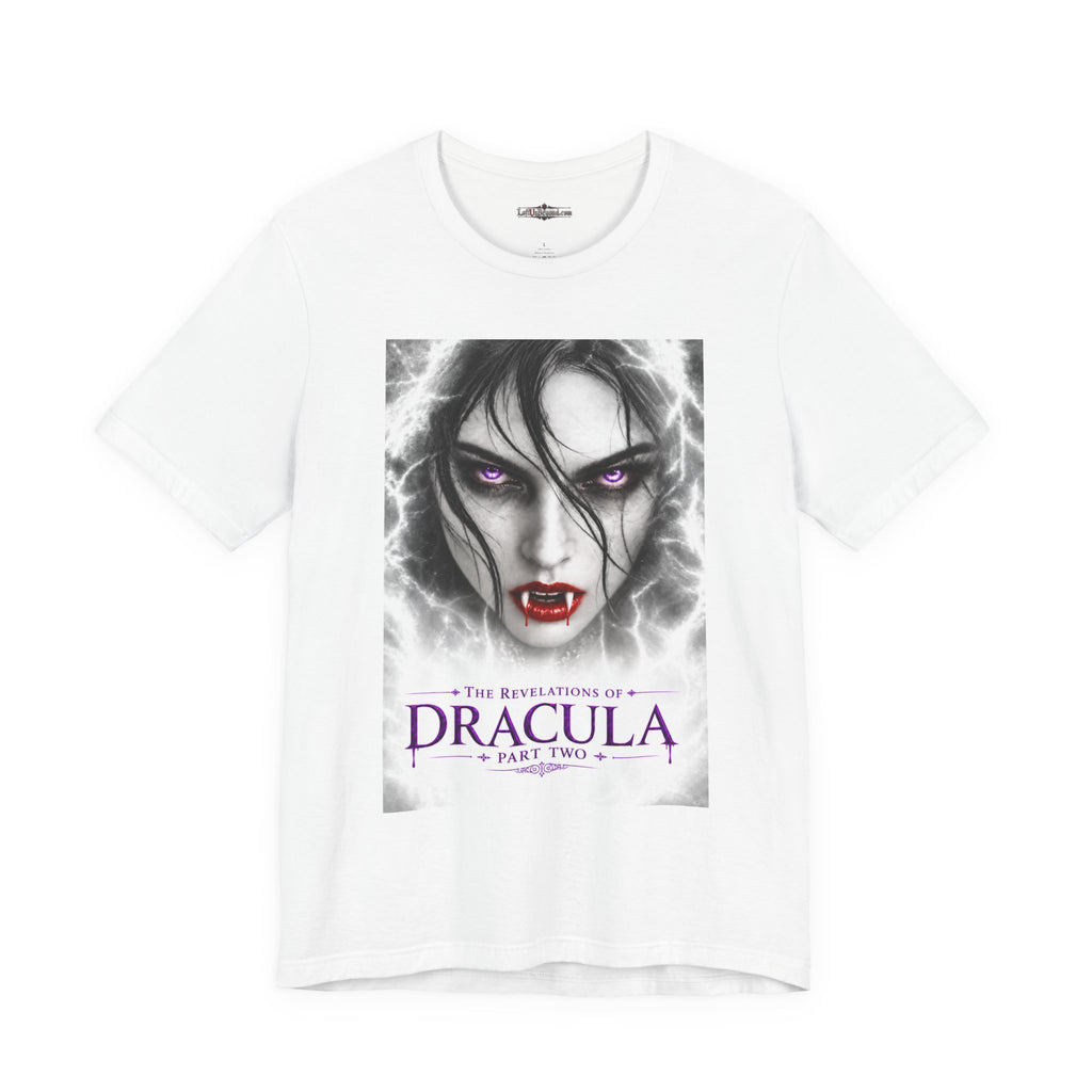 The Revelations of Dracula Part Two White Graphic Tee - The Legendary Folklore Chronicles official product