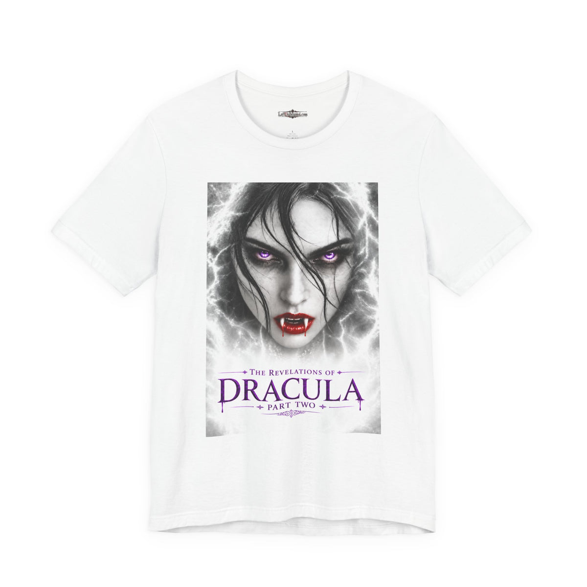 The Revelations of Dracula Part Two White Graphic Tee - The Legendary Folklore Chronicles official product