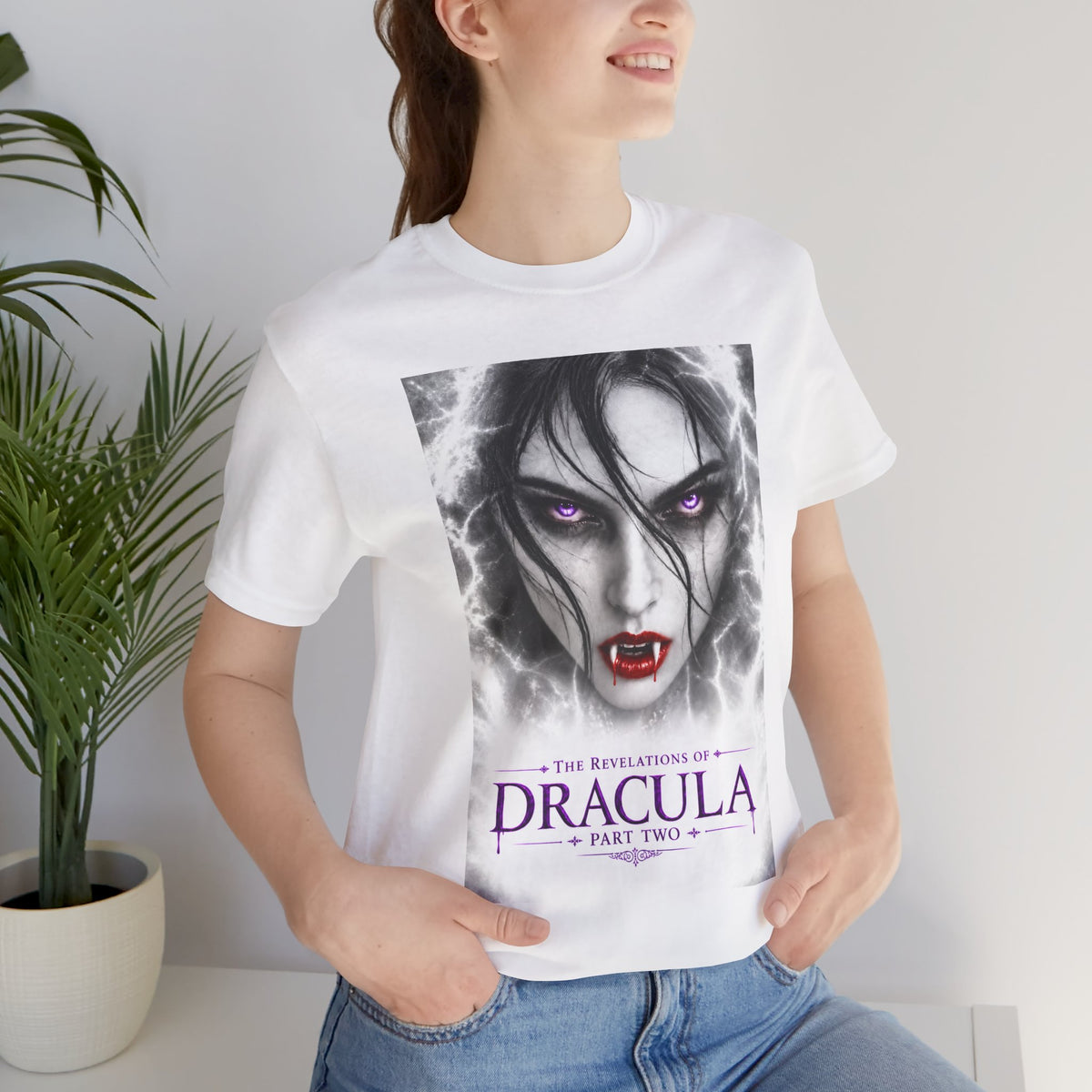 The Revelations of Dracula Part Two White Graphic Tee - The Legendary Folklore Chronicles official product