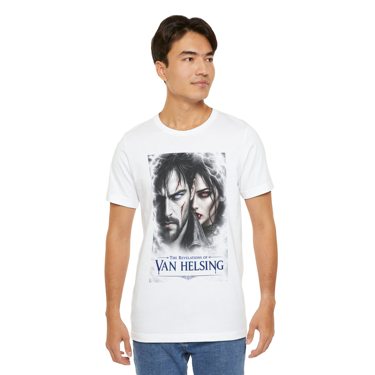 The Revelations of Van Helsing White Graphic Tee - The Legendary Folklore Chronicles official product