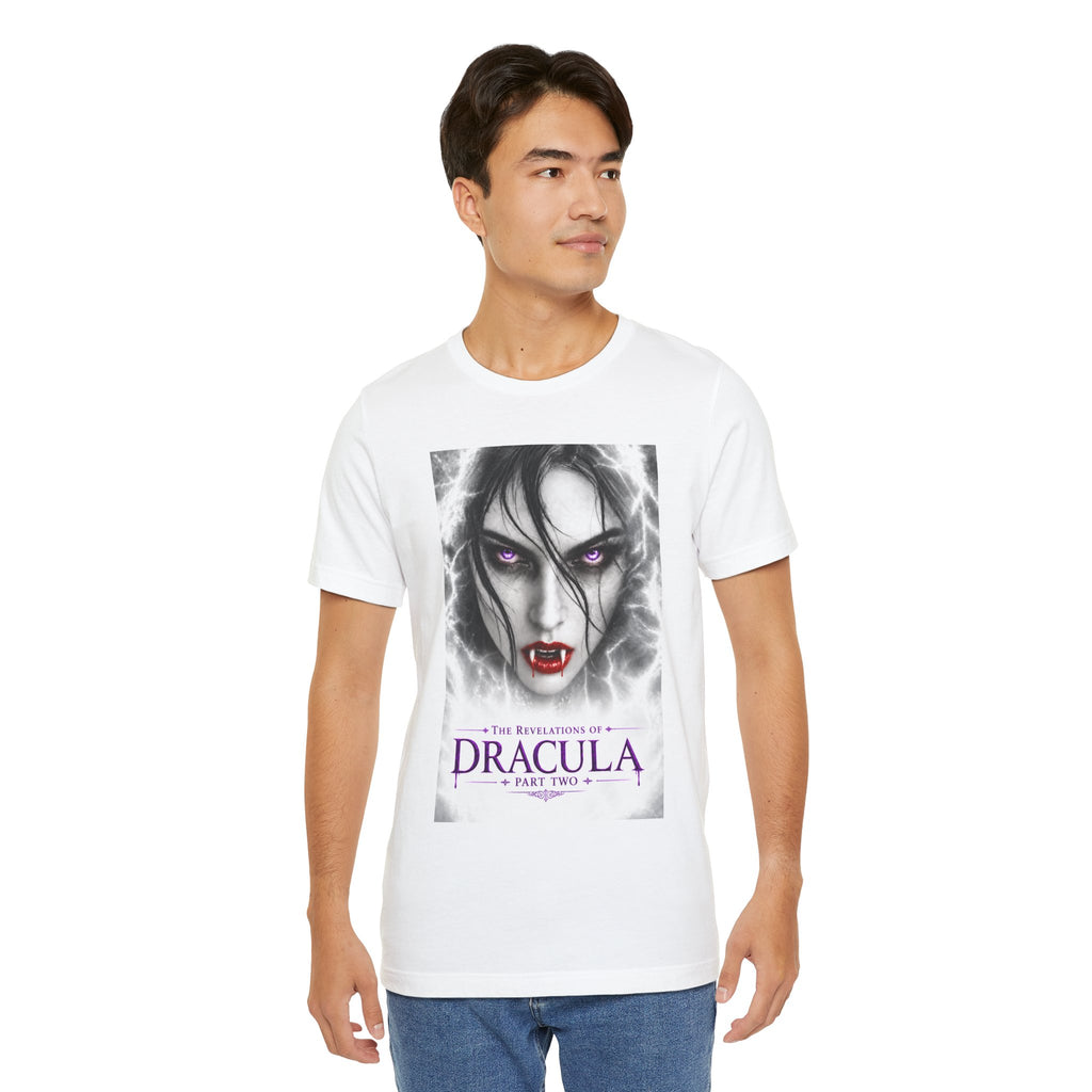 The Revelations of Dracula Part Two White Graphic Tee - The Legendary Folklore Chronicles official product