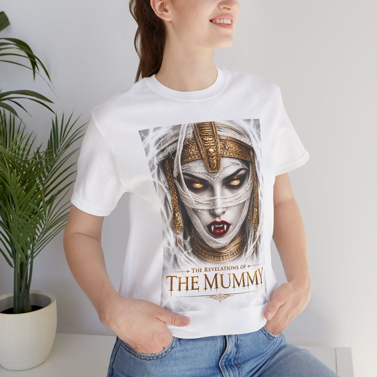 The Revelations of The Mummy White Graphic Tee - The Legendary Folklore Chronicles official product