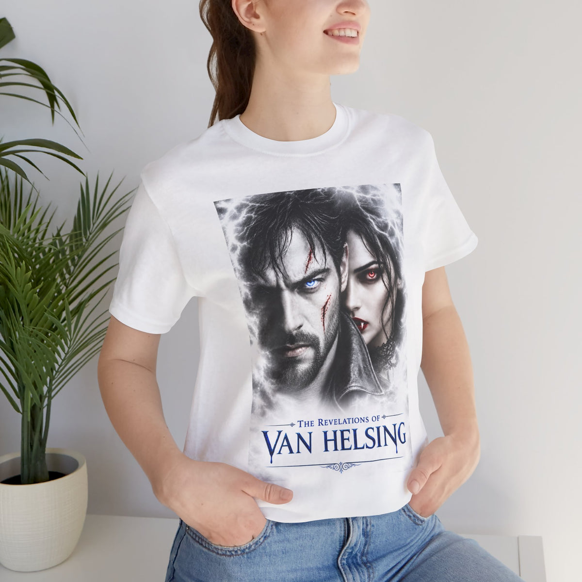The Revelations of Van Helsing White Graphic Tee - The Legendary Folklore Chronicles official product