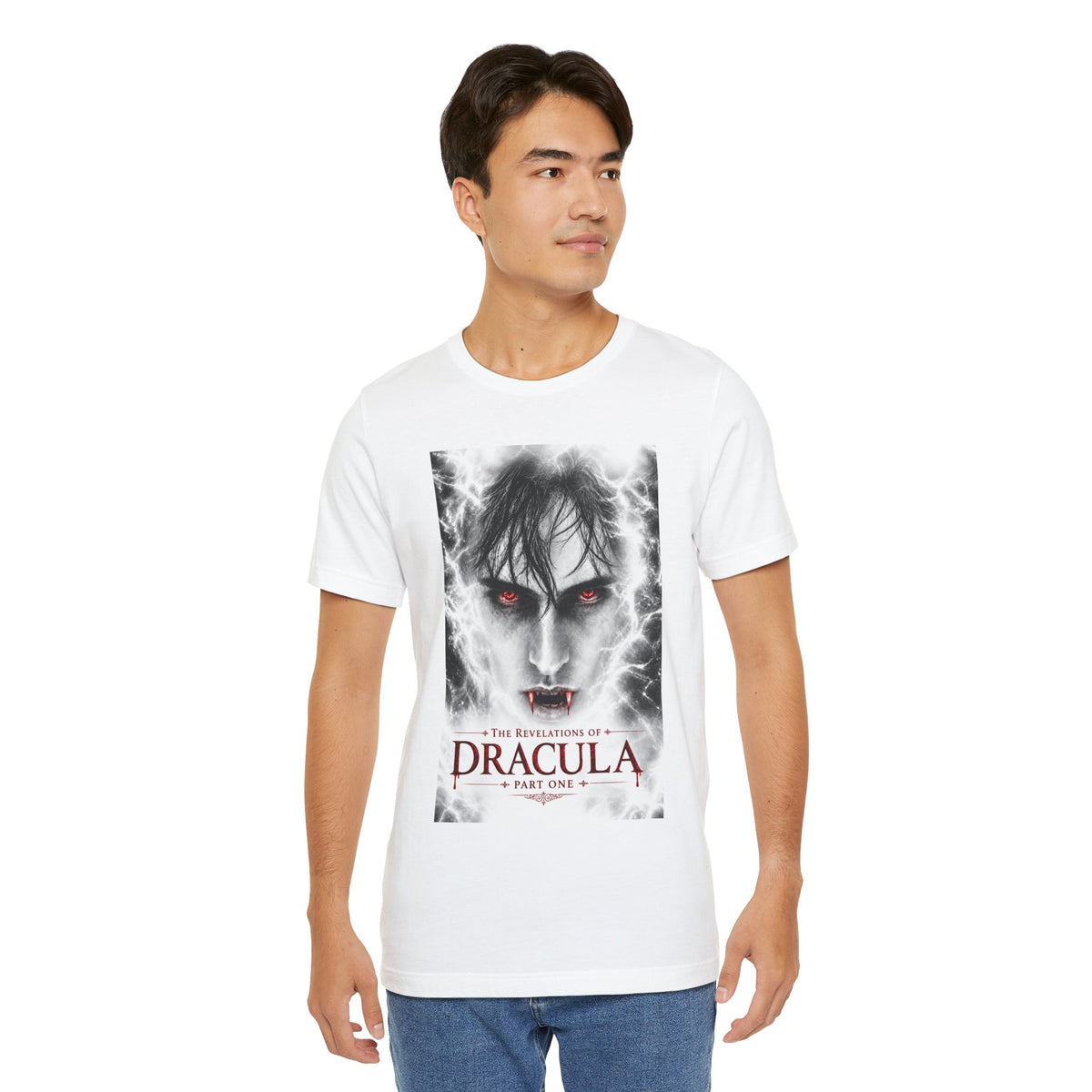 The Revelations of Dracula Part One White Graphic Tee - The Legendary Folklore Chronicles official product