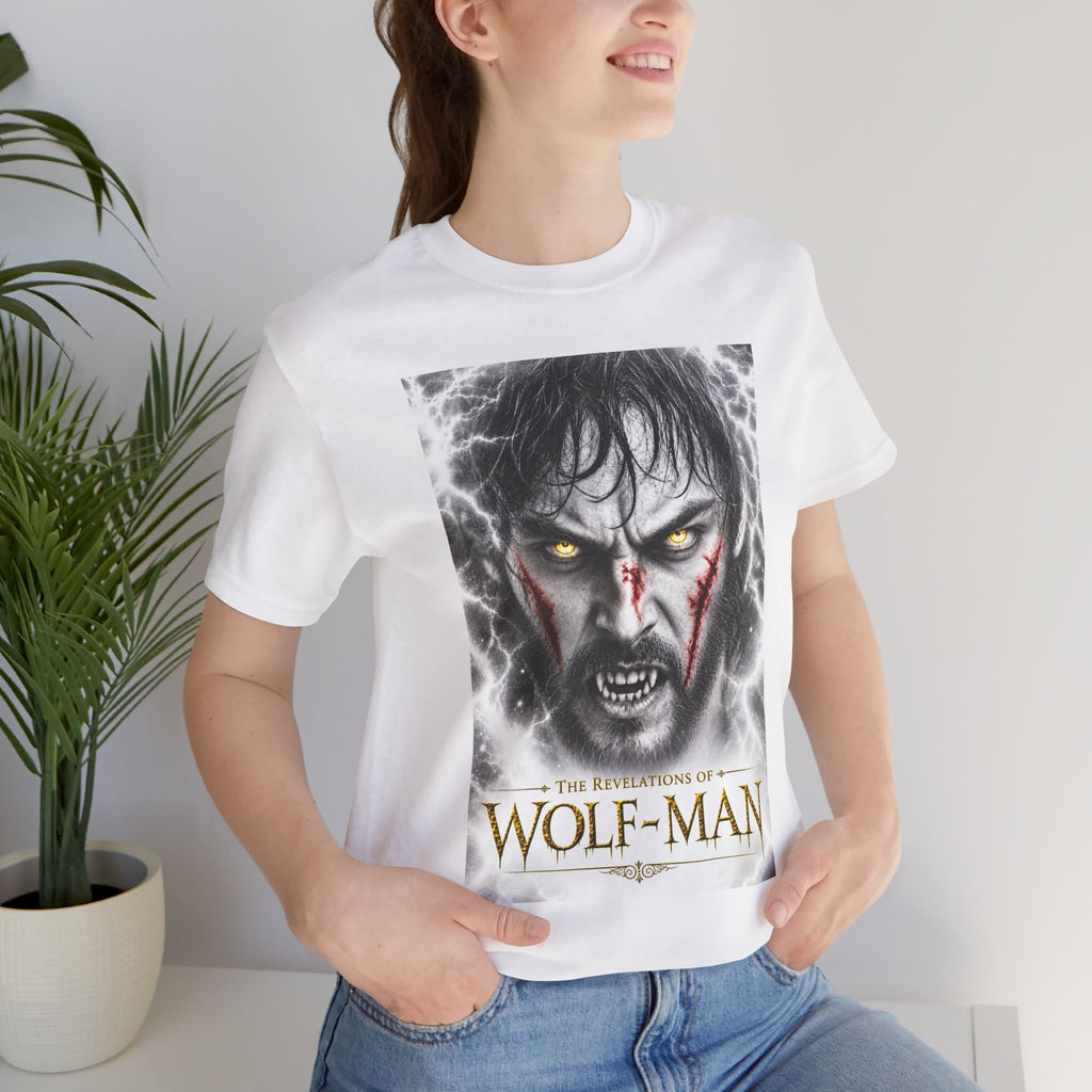 The Revelations of Wolf-Man White Graphic Tee - The Legendary Folklore Chronicles official product