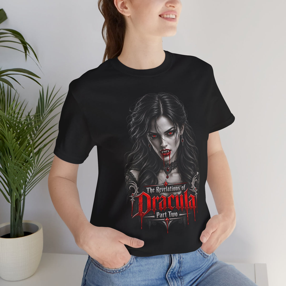 The Revelations of Dracula Part Two Black and While Graphic Tee - The Legendary Folklore Chronicles official product