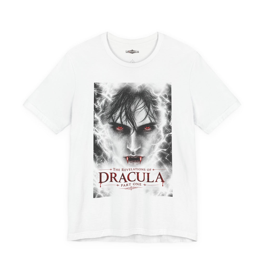 The Revelations of Dracula Part One White Graphic Tee - The Legendary Folklore Chronicles official product